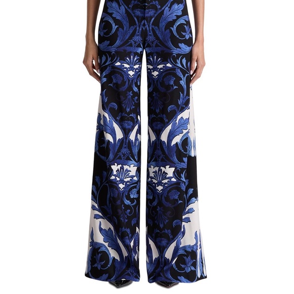 Alice + Olivia Black and Blue Wide Leg Jumpsuit - Picture 4 of 5